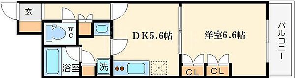 エルセレーノ上本町レジデンス ｜大阪府大阪市天王寺区筆ケ崎町(賃貸マンション1DK・11階・37.06㎡)の写真 その2