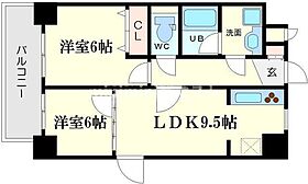 ブルグリンコート難波タワー  ｜ 大阪府大阪市浪速区大国1丁目11番地7号（賃貸マンション2LDK・12階・42.12㎡） その2