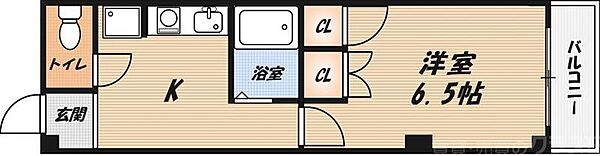 旭ビル ｜大阪府高槻市岡本町(賃貸マンション1K・3階・24.30㎡)の写真 その2