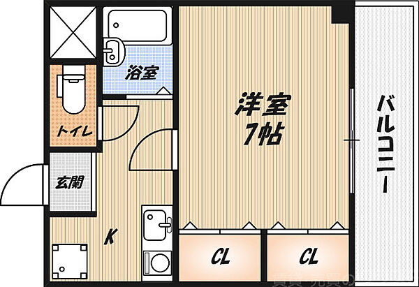 サンフォートメゾン ｜大阪府高槻市氷室町2丁目(賃貸マンション1K・1階・25.00㎡)の写真 その2