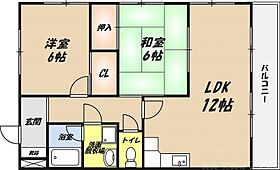 奥田ハイツIII  ｜ 大阪府三島郡島本町山崎4丁目（賃貸アパート2LDK・2階・56.70㎡） その2