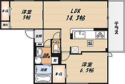 間取図画像 2LDK