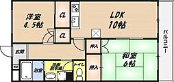 メゾン千代田 2LDKの間取図画像
