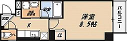 プラネット46 1Kの間取図画像