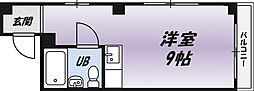 城南ビル2 ワンルームの間取図画像