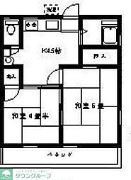 寿荘 2Kの間取図画像