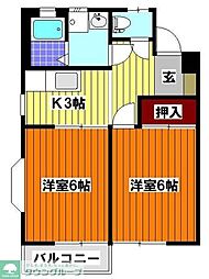 プラムコートオゴセ 2Kの間取図画像