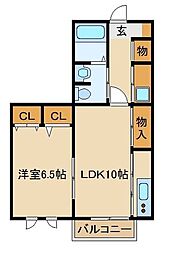 ステイヴィラージュ 1LDKの間取図画像