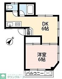 ブランメゾン長瀬 1DKの間取図画像