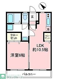 ロイヤルマンション 1LDKの間取図画像