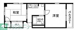 メゾン河辺 2Kの間取図画像