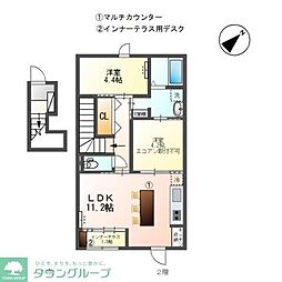 アスタルテ 2LDKの間取図画像