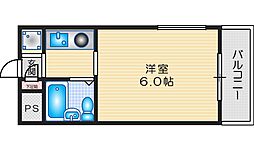 ジョイフル富田 1Kの間取図画像