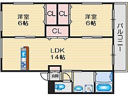 間取図画像 2LDK