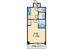 S-RESIDENCE千里丘 3階1Kの間取り