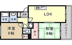 井マンション 2階2LDKの間取り