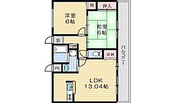 フィールドヴィレッジ2-A 2LDKの間取図画像