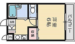 セレント茨木鮎川 1Kの間取図画像