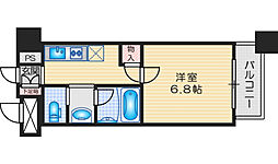 エスト茨木 1Kの間取図画像