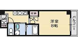 シャンピアコート茨木 1Kの間取図画像