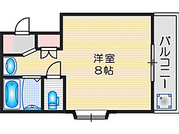 メゾンケイ ワンルームの間取図画像