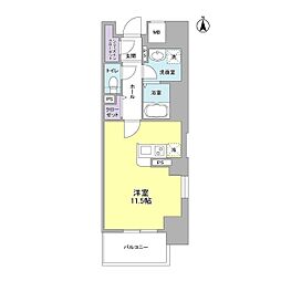 LIBRATAKATSUKI ワンルームの間取図画像