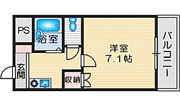 サンハイム松本 1Kの間取図画像