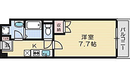 シャンピアコート茨木 1Kの間取図画像