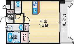 アルシェ上本町 1Kの間取図画像