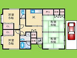 サン・ライフ 4DKの間取図画像