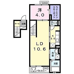 ラ・ルーチェ 1LDKの間取図画像