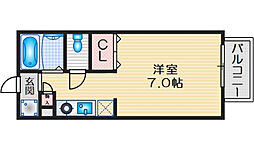 ハイツコンフォール ワンルームの間取図画像