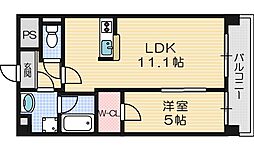 デルスールラローザ 1LDKの間取図画像