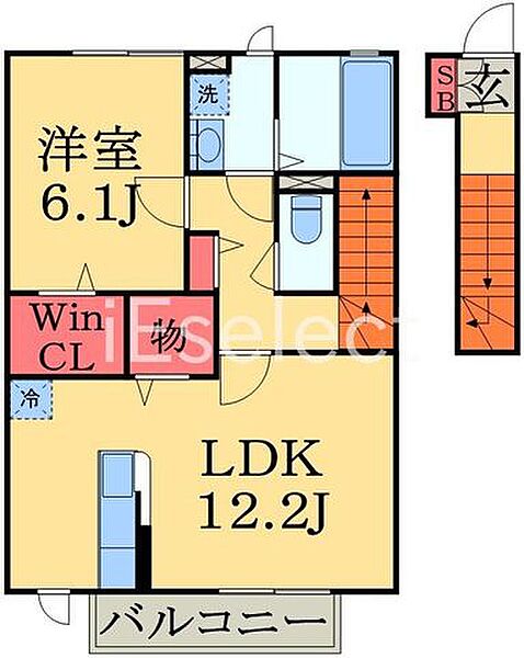 千葉県千葉市若葉区殿台町(賃貸アパート1LDK・2階・51.15㎡)の写真 その2