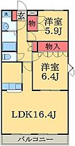 千葉県千葉市稲毛区長沼町（賃貸アパート2LDK・1階・65.00㎡） その2