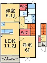 千葉県四街道市小名木（賃貸アパート2LDK・2階・57.63㎡） その2