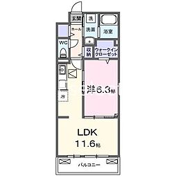 Soybeans Tenth 1LDKの間取図画像