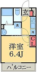 リブリ・道場北 1Kの間取図画像