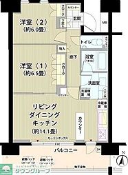 小田急小田原線 祖師ヶ谷大蔵駅 徒歩10分の賃貸マンション 5階1SLDKの間取り