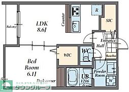 間取図画像 1LDK
