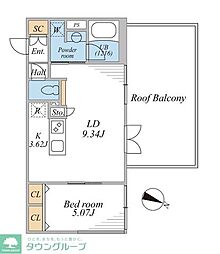 間取図画像 1LDK
