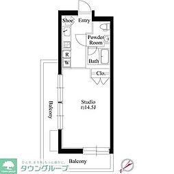 EDITebisu ワンルームの間取図画像