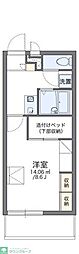 レオパレスグリーンパークアオキ 1Kの間取図画像