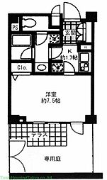 PRIMEURBAN用賀 1Kの間取図画像