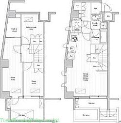レジデンス桜新町ガーデン 2SLDKの間取図画像