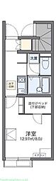 レオネクスト松陰 1Kの間取図画像