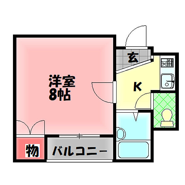 シャルマン清水 ｜大阪府大阪市旭区清水３丁目(賃貸マンション1K・1階・21.00㎡)の写真 その2