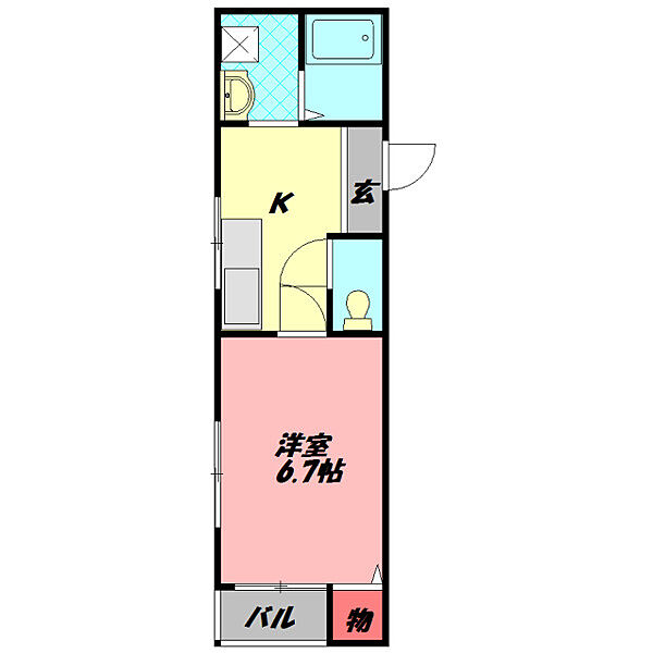 ハイツオークスII ｜大阪府守口市橋波東之町１丁目(賃貸マンション1K・3階・22.68㎡)の写真 その2