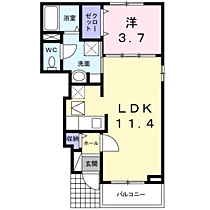 アメージング　レジデンス 103 ｜ 大阪府門真市御堂町11-25（賃貸アパート1LDK・1階・37.13㎡） その2