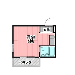 ドリーム大宮 3階ワンルームの間取り